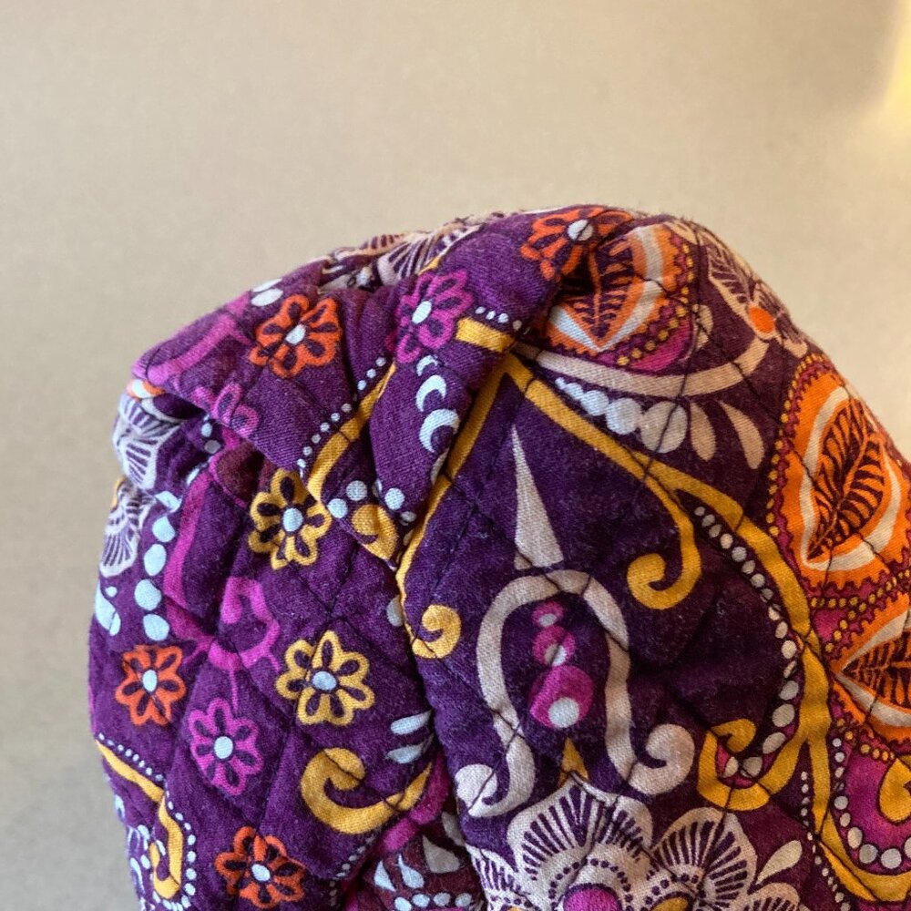 Vera Bradley Tote Shoulder Bag Purple Safari Sunset - Picture 9 of 14